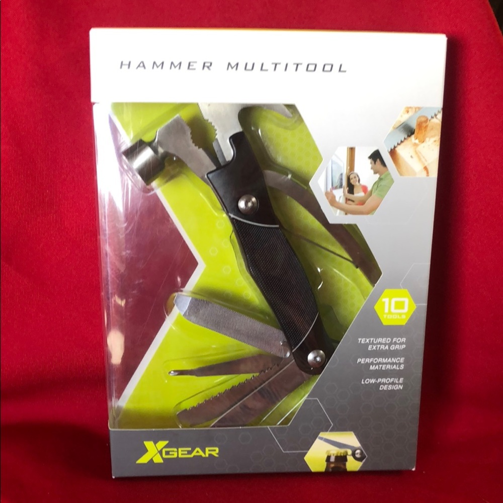 XGear Hammer Multitool with Black Grip